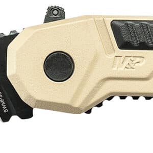 Smith & Wesson Knives SWMP3BSDCP M&P M.A.G.I.C. 2.80" Folding Part Serrated Black Oxide 4034 SS Blade 4.30" Aluminum Handle Includes Pocket Clip
