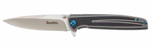 Smiths Products 51275 Imfima  3.26" Folding Drop Point Plain Bead Blasted 3Cr13MoV SS Blade/ Bead Blasted Stainless Steel Handle Includes Pocket Clip