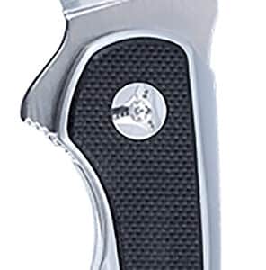 CRKT 6075 Padawan  3.01" Folding Wharncliffe Plain Brushed Satin 14C28N Steel Blade, SS w/G10 Black Overlays Handle