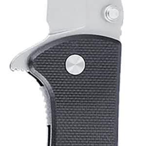 CRKT 6450D2 Drifter  EDC 2.88" Folding Drop Point Plain Stonewashed D2 Steel Blade, Black Textured G10 Handle
