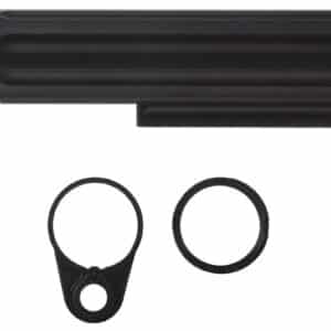 Primary Weapons 4G2BTMB-1F Castle Nut  7075 T-6 Aluminum Black Anodized