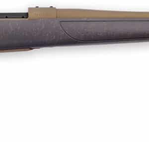 Weatherby Vanguard Weatherguard Bronze 7MM PRC rifle with burnt bronze Cerakote and synthetic Monte Carlo stock