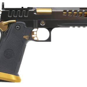 Watchtower Firearms DEMOLITIA9MM5ELITE Demolitia Elite 9x19 20rd 5" Gold Plated PVD Ported Barrel Graphite PVD Optic Cut/Serrated Graphite PVD Black Textured Grip