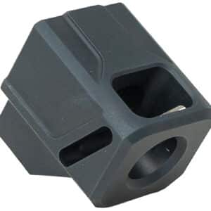 Faxon Firearms FFPACOMPDSG01 EXOS-513 Compensator Black Nitride 6061 Aluminum 1/2"x28 Threads 1.10" OAL Compatible w/ Glock Gen 3 19/17/34