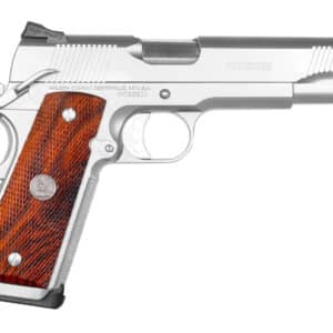 Wilson Combat Protector .45 ACP 5-inch stainless pistol with cocobolo grips and tritium night sights