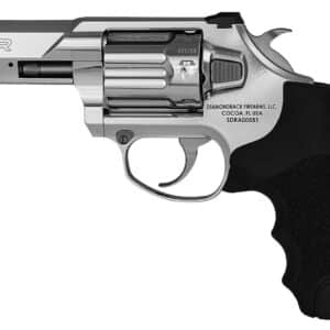 Diamondback SDR 3-inch polished stainless revolver with Hogue black rubber grip