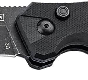 Boker 01BO797 Intention II  3.07" Folding Tanto Plain D2 Steel Blade Black G10 Handle