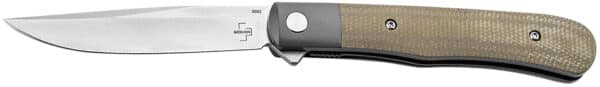 Boker 01BO930 Trapper  3.23" Plain Nitro-V Blade Micarta Handle