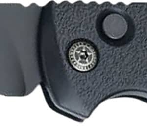 Boker 01KALS99  Kalashnikov Pocket 3.35" Plain D2 Steel Blade Black Aluminum Handle