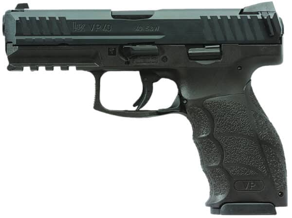 Heckler & Koch VP40 .40 S&W 4.09 in black polymer frame with serrated slide