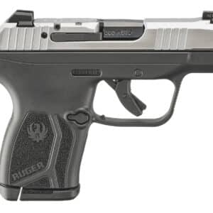 Ruger 13748 LCP Max Compact Frame 380 Auto 10+1 2.80" Black Oxide Alloy Steel Barrel, Matte Serrated Stainless Steel Slide, Black Polymer Frame, Black Polymer Grip