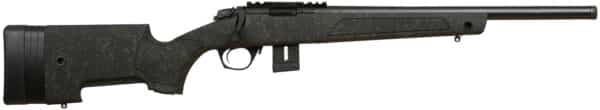 Bergara Rifles BMR007 BMR X Steel 22 LR 10+1 18" Blued Heavy Threaded Barrel, Blued Picatinny Rail Receiver, Adj LOP Green w/Black Webbing Synthetic Stock