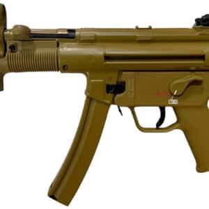 HK 81001077 SP5K RAL8000 9mmx19 10+1 5.83" Black Navy-Style Threaded Barrel,  Flat Dark Earth Steel Slide & Frame, FDE Polymer Grip