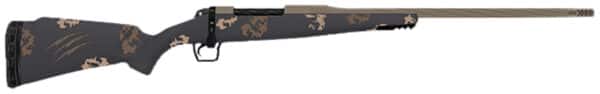 Fierce Firearms TWROG65PRC22BRS Twisted Rogue 6.5 PRC 22" Smoked Bronze Cerakote Steel Threaded Barrel, Drilled & Tapped Steel Receiver, LR Negative Comb Sonora Ambush Camo Carbon Fiber Stock