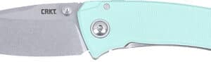 CRKT TUNA 2.73" FINE EDGE SS - AQUA COMPACT FOLDER