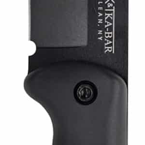 Ka-Bar BK2 Becker Campanion 5.25" Fixed Clip Point Drop Point Plain Black 1095 Cro-Van Blade, Black Ultramid Handle, Includes Sheath