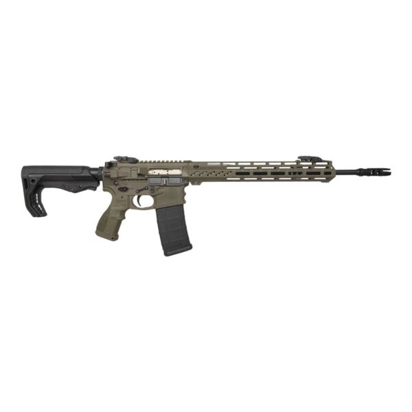 FOSTECH STEALTH LIGHTNING RFL 5.56 16" MACH2 13" RL, SNGLE STG TRIG, OD GRN