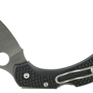 Spyderco C28PBK2 Dragonfly 2  2.25" Folding Clip Point Plain VG-10 SS Blade Black FRN Handle Includes Pocket Clip