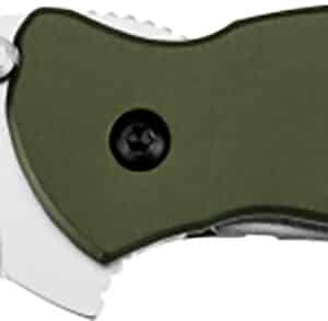Kershaw 1620OL Scallion  2.40" Folding Drop Point Plain Bead Blasted 420HC SS Blade Olive Drab Anodized Aluminum Handle Includes Pocket Clip