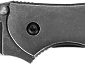 Kershaw 1660BLKW Leek  3" Folding Drop Point Plain Black DLC 14C28N Steel Blade Blackwash 410 Stainless Steel Handle Includes Pocket Clip