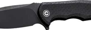 CIVIVI KNIFE PRAXIS 3.75" BLK - COARSE MICARTA/BLK STONEWASHED