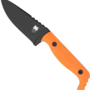 COBRATEC KINGPIN 4" FIXED BLD - ORANGE D2 STEEL W/KYDEX SHEATH
