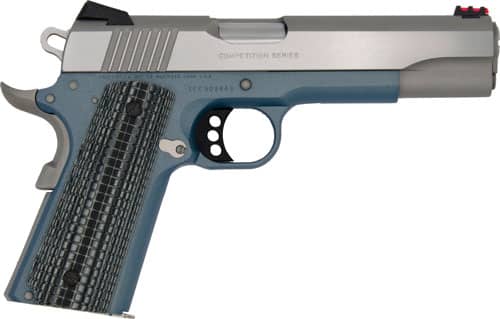 Colt 1911 Competition .45 ACP 5 inch Blue Titanium Cerakote with stainless slide and G10 grips