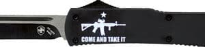 TEMPLAR KNIFE SLIM OTF COME - AND TAKE IT AR 3.1" BLACK DP
