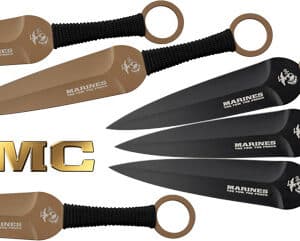 MC USMC 9" SPEAR POINT - THROWING KNIVES 6-PACK BLK/FDE