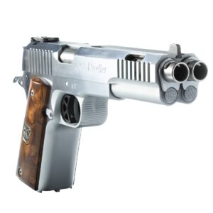 Arsenal Firearms Dueller Prismatic .45 ACP stainless double-barrel pistol with wood grips