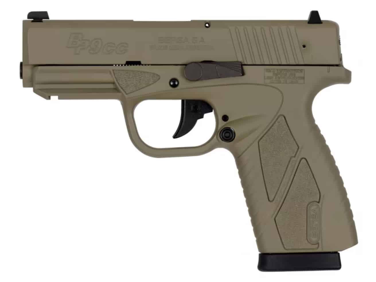 BERSA BPCC 9mm pistol Flat Dark Earth polymer-frame compact