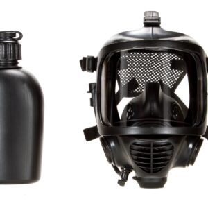 MIRA Safety CM-6M Tactical Gas Mask - Includes Pre-installed Hydration System & Canteen | Full-Face Respirator for CBRN Defense