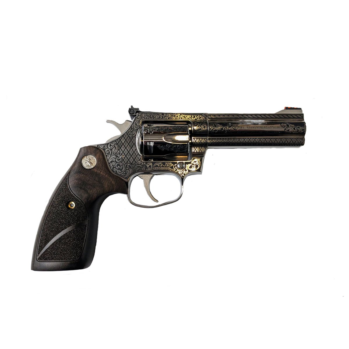 Colt King Cobra Carry Filigree Frame/Bar .357 Rem Mag stainless revolver with wood grips