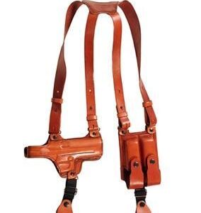 TAGUA COLT 45 BROWN RIGHTHAND SHOULDER LEATHER HOLSTER RIG
