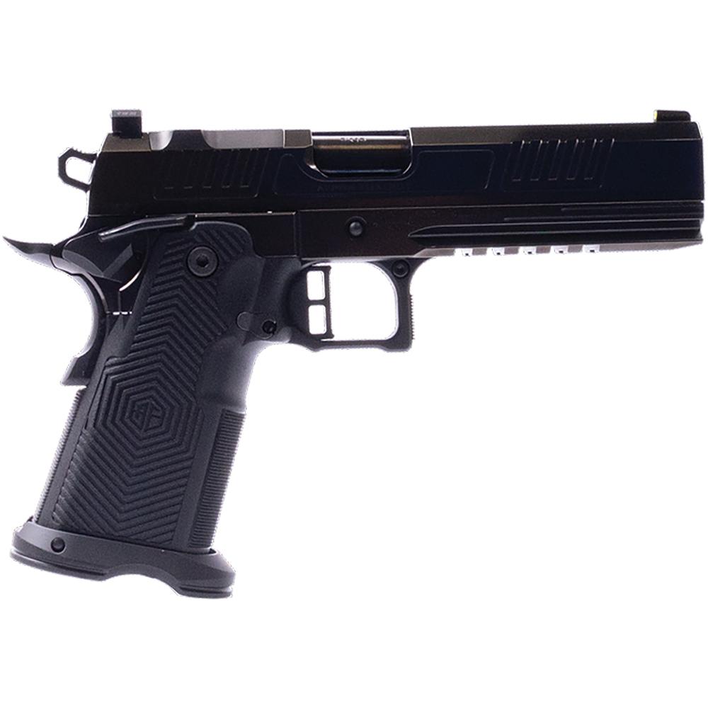 Alpha Foxtrot AF1911 Romulus 9mm Luger 5 inch bull barrel polished DLC black