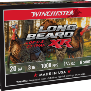 WINCHESTER LONG BEARD XR 20G 3" #6  1.25OZ 10RD 100RD CS