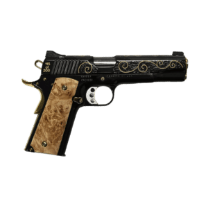 CNC FIREARMS Kimber Custom 1911 45ACP black deluxe with scroll work and gold rope inlay