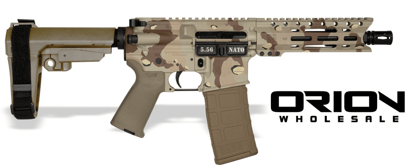 Diamondback Firearms DB15 7 inch pistol .223 REM/5.56 NATO chocolate chip camo