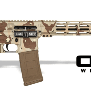 Diamondback DB15 5.56 16-inch Chocolate Chip finish with FDE furniture and 15-inch M-LOK rail