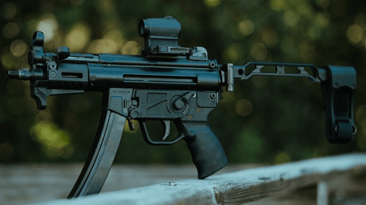 PTR 9KT BR 9mm pistol 5.16" threaded barrel M-LOK handguard brace