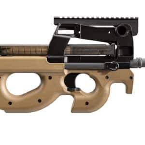 FN PS90 5.7x28mm FDE bullpup rifle side view
