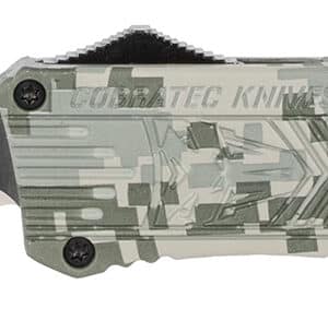 CobraTec Knives LADCCTK1DAGNS CTK-1  Large 3.75" OTF Dagger Plain D2 Steel Blade/Army DigiCamo Aluminum Handle Features Glass Breaker Includes Pocket Clip
