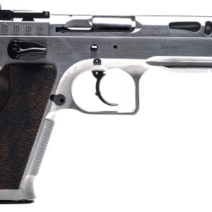 Tanfoglio Stock 9mm pistol 4.75 inch hard chrome with adjustable sights