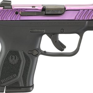 Ruger LCP MAX .380 ACP purple PVD slide with black polymer frame
