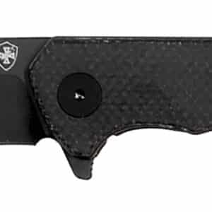 Templar Knife PFMBK321 Paladin  3.27" Folding Drop Point Plain Black Powder Coated D2 Steel Blade, 4.40" Black Micarta Handle Includes Pocket Clip
