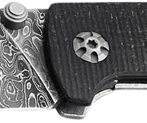 Boker 111103DAM Tiger-Damast  Pocket 3.35" Damascus Blade Micarta Handle