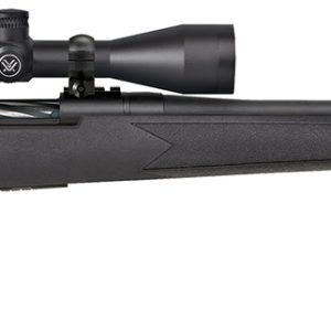 Mossberg Patriot .400 Legend 20-inch bolt-action rifle with Vortex 3-9x40 scope and black synthetic stock
