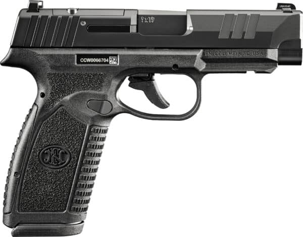 FN Reflex XL 9mm pistol, black, optics-ready slide, polymer frame