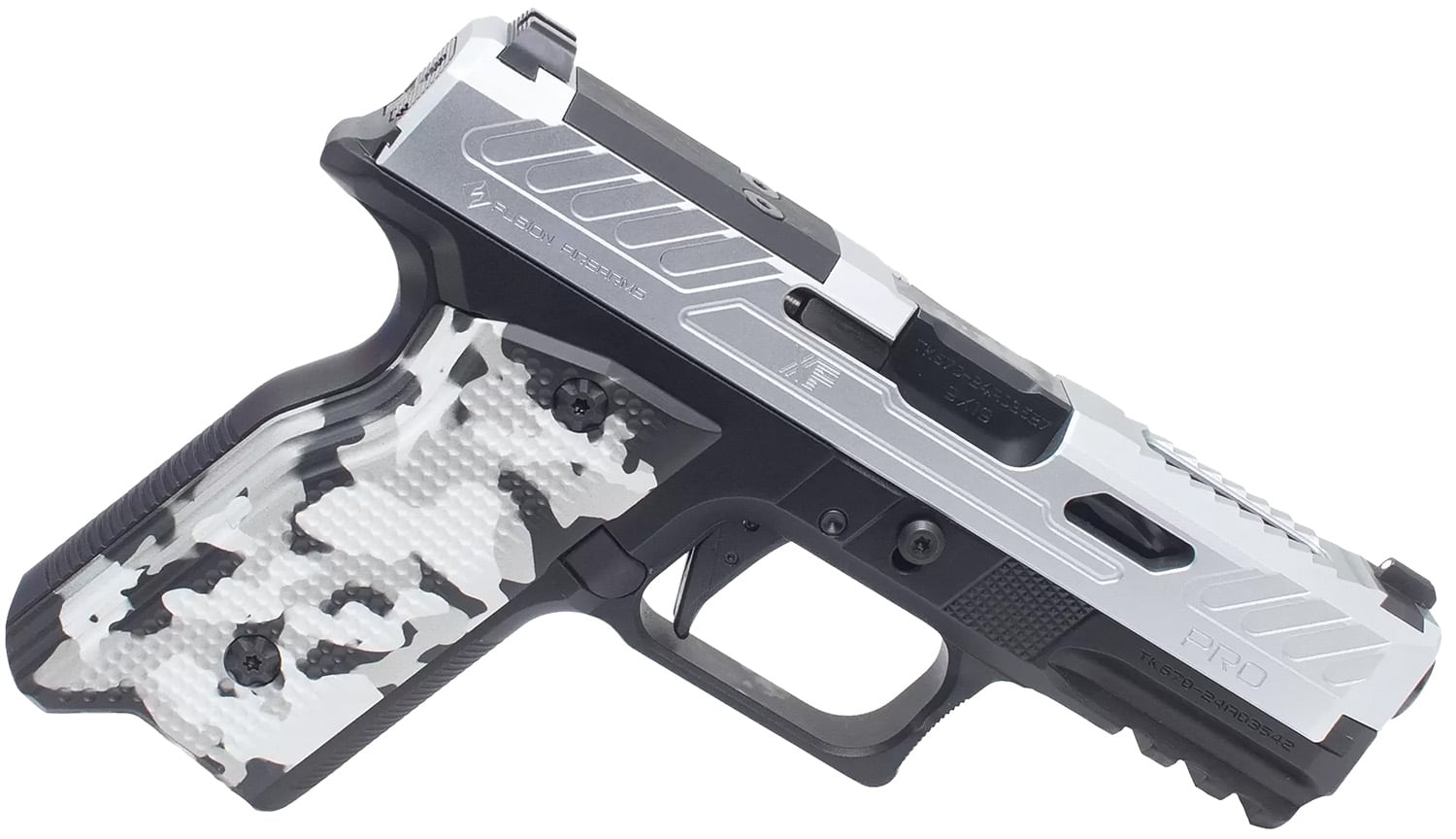 Fusion XF PRO 9mm 4in chrome pistol optic-ready with two 15-round Glock-compatible magazines