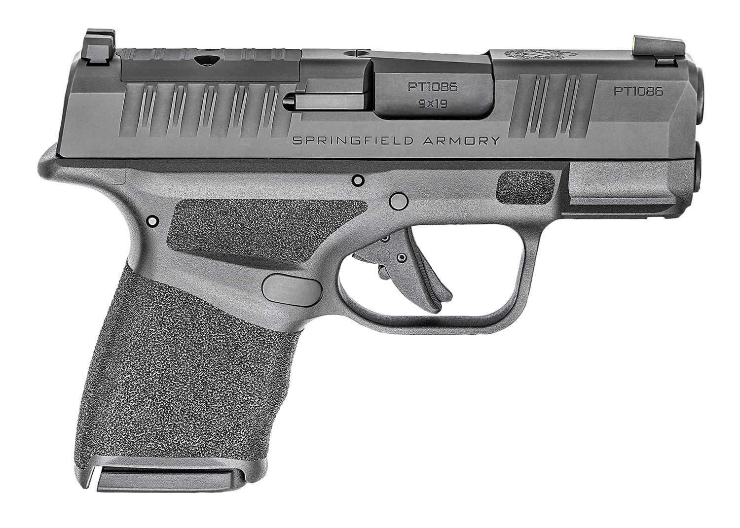 Springfield Armory Hellcat OSP 9mm micro-compact pistol with 3-inch barrel and CT-1500 red dot, black